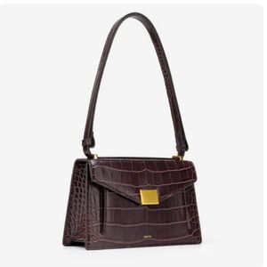 Brown Shoulder Bag Croc JW PEI